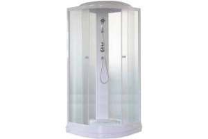 Душевая кабина Parly Tomorrow 80х80 белая стекло матовое
