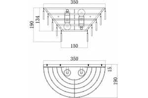 Настенный светильник Maytoni Mazzo MOD130WL-02G - 2