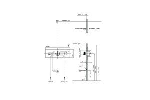 Смеситель для душа Vincea термостатический хром - 2