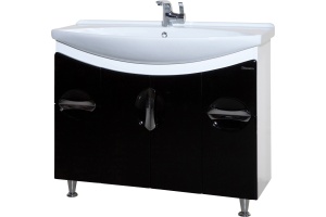 Тумба для комплекта Bellezza Лагуна 105 черная