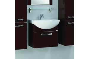 Тумба с раковиной Акватон Ария 50 темно-коричневая