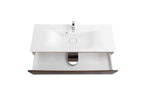 Тумба с раковиной Belbagno Marino 120 темное дерево  - 3