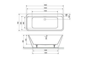 Акриловая ванна Excellent Lila 160х73 белая - 3