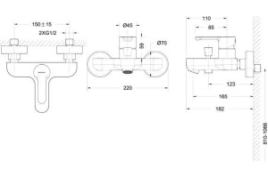 Смеситель Bravat Stream F63783C-01A для ванны с душем - 3