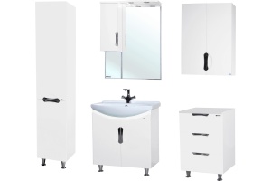 Тумба для комплекта Bellezza Лагуна 65 прямая белая - 2