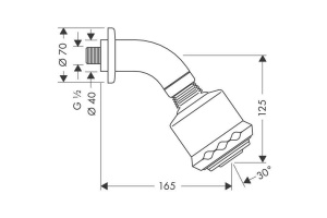 Верхний душ Hansgrohe  (27475000) - 2