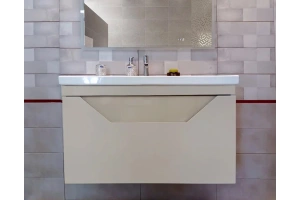 Тумба под раковину Бриклаер Брайтон 100 глиняный серый (4627125415777) - 2