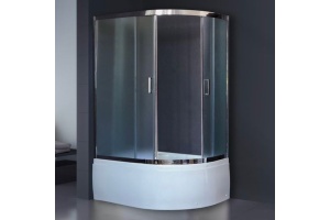 Душевой уголок Royal Bath RB 8120BK-C-L с поддоном