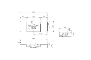 Подвесная раковина Vincea 100х40 белая матовая - 3