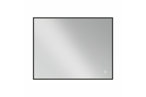 Зеркало Vincea 100х80 черное с подсветкой