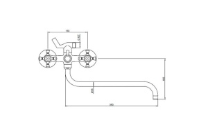 Смеситель Kaiser Grace 11070SH универсальный - 2