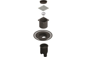 Душевой трап Berges Wasserhaus Platz Uno 15x15 см 090070 - 3