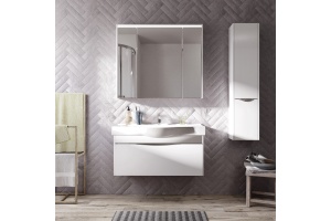 Зеркало-шкаф STWORKI Хельсинки 100 см, с подсветкой, навесной, большой,
белый, прямоугольный - 2