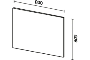 Зеркало Sanvit Кубэ 80 с подсветкой - 3