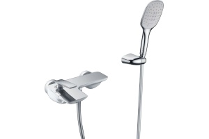 Смеситель для ванны с душем Timo Helmi 4014/00-16Y хром-белый