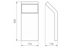Уличный светодиодный светильник Arlight LGD-Ecran-Boll-H500-9W Warm3000 029991 - 2