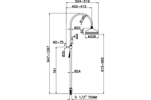Душевая стойка Gattoni Pd (4293/PDV0br) - 2