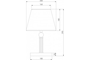 Настольная лампа декоративная Eurosvet Conso 01145/1 латунь - 2