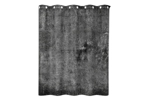 Штора для ванной WasserKraft Aland 200x200 серый - черный