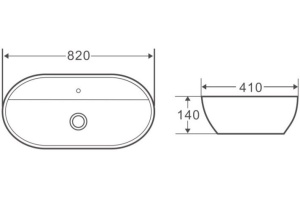 Раковина BelBagno BB1347 накладная - 3