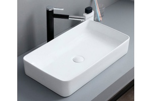 Раковина накладная CeramaLux N 60.5 см белый матовый (9396MW) - 2