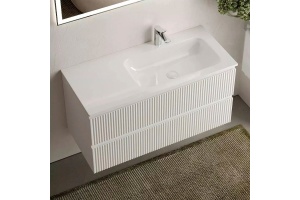 Тумба под раковину Sancos Snob R правая 99х44 белая - 2
