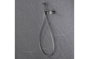 Гигиенический душ Abber Rund со смесителем сталь матовый - 3