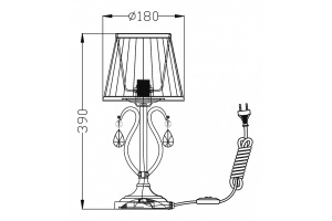 Настольная лампа Maytoni Brionia ARM172-01-G - 2