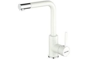 Смеситель Paulmark Honner для кухонной мойки, белый матовый Ho212018-431TW