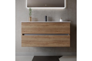 Тумба под раковину Sancos Urban 100 дуб галифакс (UR100EG) - 2