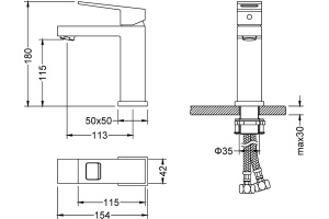 Смеситель Timo Briana 7161/03F для раковины, черный - 2