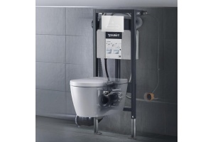 Duravit DuraSystem А2 Клавиша смыва стеклянная, сенсорная с ИК-датчиком, 229,8х157 мм, двойной смыв, цвет: стекло белое
