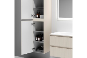 Шкаф-пенал Sancos Snob T 35х165 бежевый матовый - 2