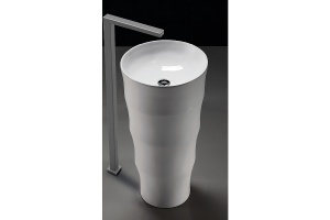 Раковина напольная CeramaLux N 42 см белый (G-309) - 2