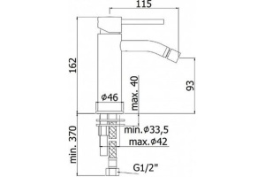 Смеситель Paffoni Light LIG131NO для биде - 2
