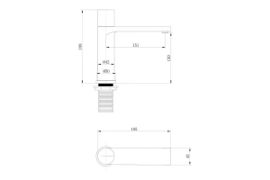 Смеситель для раковины Abber Rund черный матовый - 3