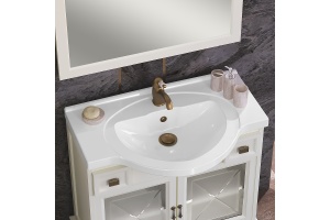 Тумба под раковину Opadiris Борджи 85 бежевый матовый - 3