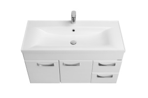 Тумба с раковиной Aquaton Диор 100 белый - 2