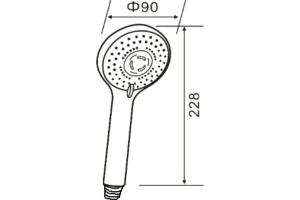 Душевая лейка STWORKI Колдинг KO-05cr - 3