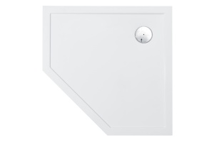 Поддон Калифорния 90х90 пятиугол. бел.