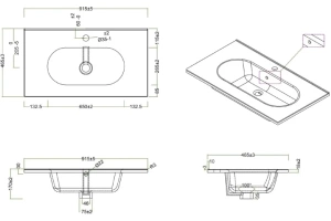 Раковина мебельная BelBagno Love 90 белый - 2