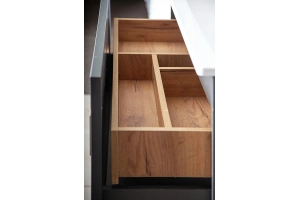 Тумба под раковину Бриклаер Берлин 80 оникс серый (4627125416156) - 2