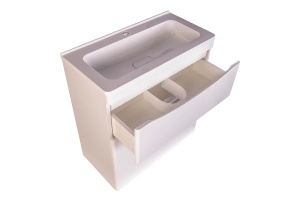 Тумба под раковину Style Line Бергамо мини 70 белая - 2