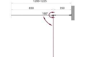 Шторка на ванну BelBagno Sela V 11 120/140 C Cr - 3