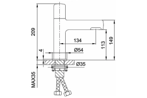 Смеситель для кухни Gappo оружейная сталь - 3