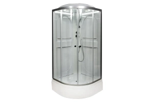 Душевая кабина Deto L 90х90 с подсветкой, хром (L590LED) - 2