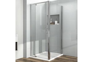 Душевой уголок Vincea Intra 80х80 хром стекло прозрачное