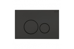 Кнопка смыва Black&White Universell черная матовая