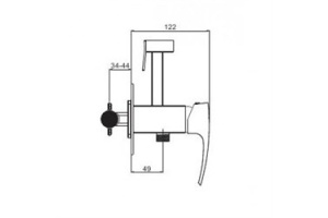 Гигиенический душ Gappo золото - 2