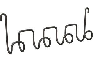 Крючок DIWO Смоленск П16543 четверной, черный муар